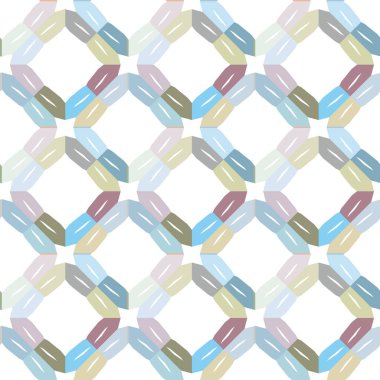 Modern geometrik vektör tasarımı, kusursuz desen çizimi