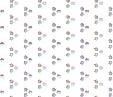 Modern geometrik vektör tasarımı, kusursuz desen çizimi