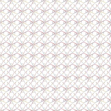 Modern geometrik vektör tasarımı, kusursuz desen çizimi