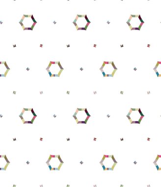 Modern geometrik vektör tasarımı, kusursuz desen çizimi