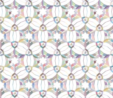 Modern geometrik vektör tasarımı, kusursuz desen çizimi