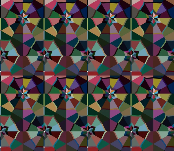 Fondo Abstracto Patrón Ornamental Geométrico Sin Costuras — Archivo Imágenes Vectoriales