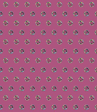 Süslü geometrik dikişsiz desen, vektör 