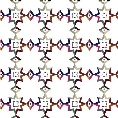 soyut kaleydoskop kumaş dikişsiz arkaplan, vektör illüstrasyonu