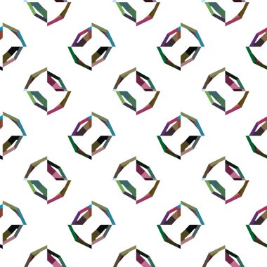 soyut kaleydoskop kumaş dikişsiz arkaplan, vektör illüstrasyonu