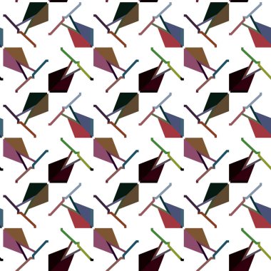 Süslü geometrik dikişsiz arkaplan, vektör 