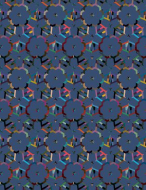 soyut kaleydoskop kumaş dikişsiz arkaplan, vektör illüstrasyonu