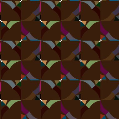 Süslü geometrik dikişsiz desen, vektör 