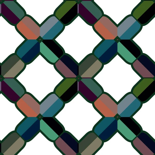 Fond Décoratif Géométrique Sans Couture Vecteur — Image vectorielle