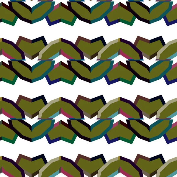 Fondo Abstracto Patrón Ornamental Geométrico Sin Costuras — Vector de stock