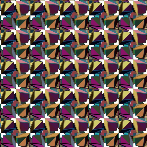 Fondo Abstracto Patrón Ornamental Geométrico Sin Costuras — Vector de stock