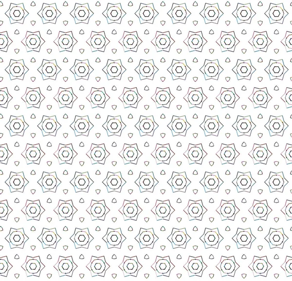 Fundo Abstrato Padrão Ornamental Geométrico Sem Costura — Vetor de Stock