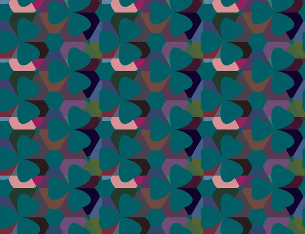 Fondo Abstracto Patrón Ornamental Geométrico Sin Costuras — Archivo Imágenes Vectoriales