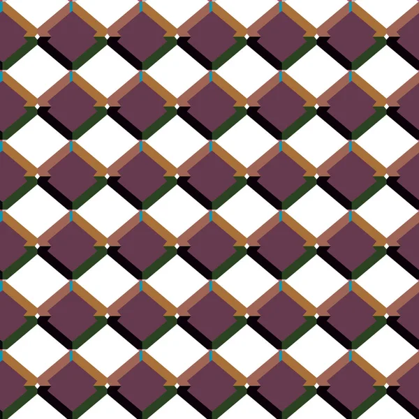 Abstracte Achtergrond Naadloos Geometrisch Sierpatroon — Stockvector