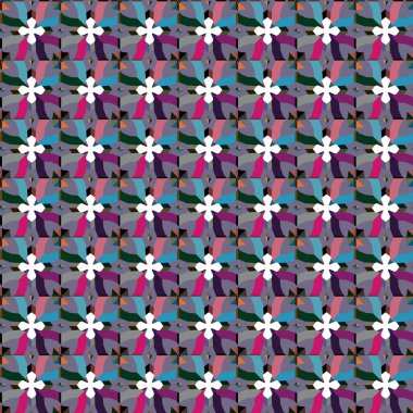 Vektör çizimi, geometrik dikişsiz arkaplan