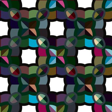 Geometrik süslemeli desen, vektör 