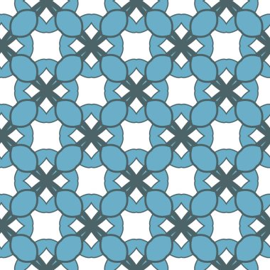 Süslü geometrik dikişsiz arkaplan, vektör 