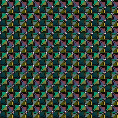 Kusursuz arkaplanı olan soyut grafik deseni