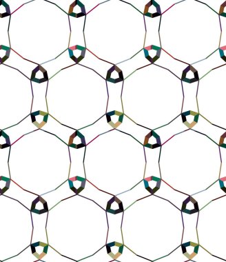 soyut geometrik süslemeli desen, vektör 