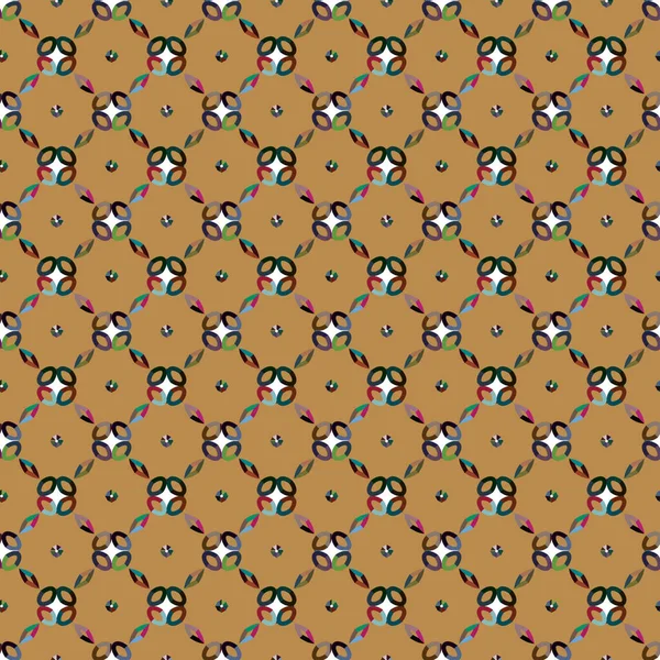 Fondo Abstracto Patrón Ornamental Geométrico Sin Costuras — Vector de stock