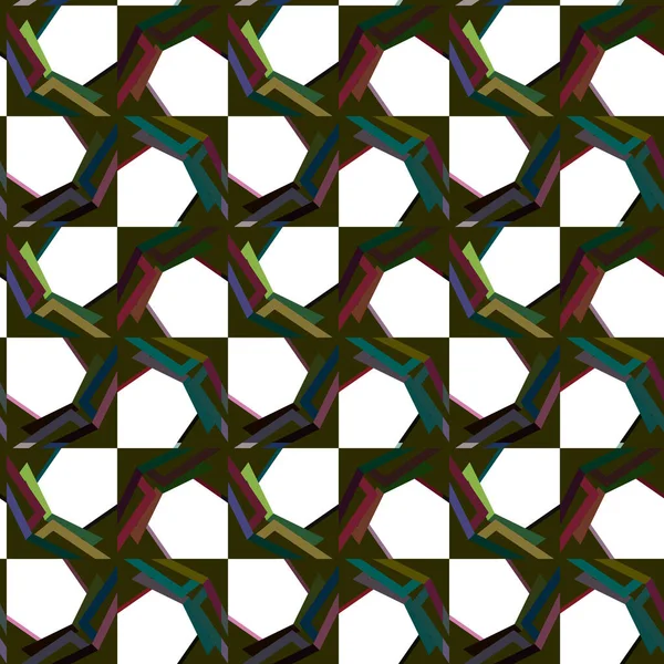 Abstrakter Hintergrund Nahtlose Geometrische Ziermuster — Stockvektor
