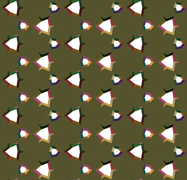 Fondo Abstracto Patrón Ornamental Geométrico Sin Costuras — Vector de stock