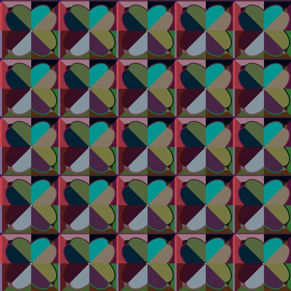 Abstracte Achtergrond Naadloos Geometrisch Sierpatroon — Stockvector