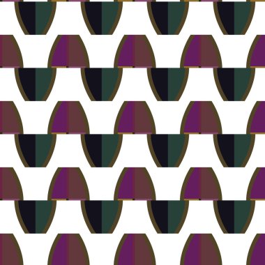 Kusursuz geometrik süslemeli desen, vektör 