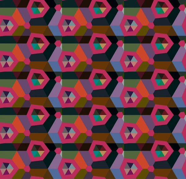 Abstracte Achtergrond Naadloos Geometrisch Sierpatroon — Stockvector