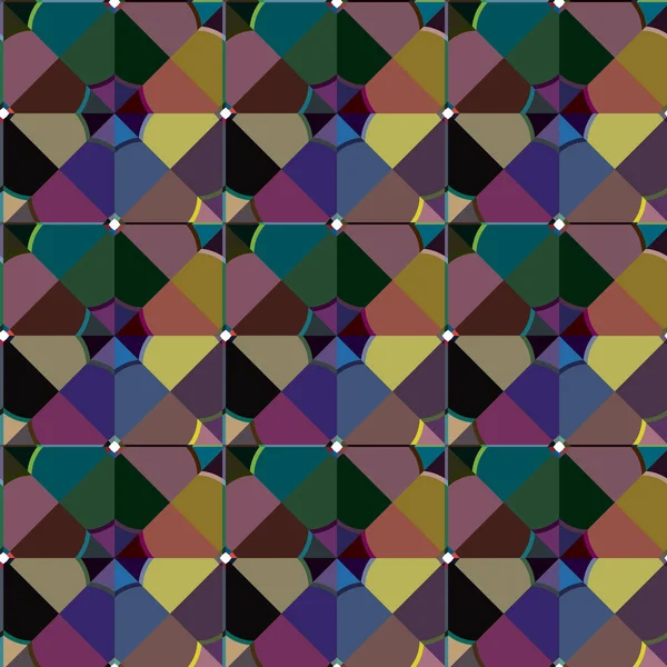 Fondo Abstracto Patrón Ornamental Geométrico Sin Costuras — Archivo Imágenes Vectoriales