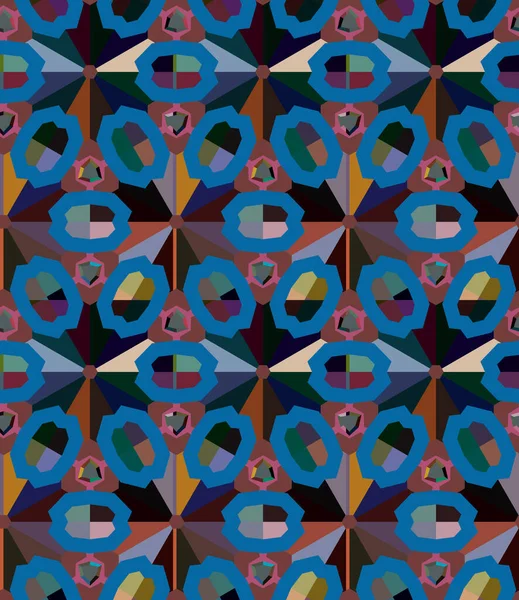 Абстрактный Фон Бесшовный Геометрический Орнаментальный Узор — стоковый вектор