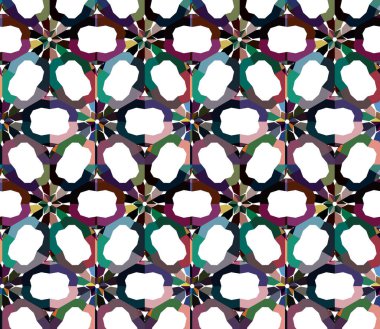 soyut vektör sanatı, geometrik şekiller, uzay dokusunu kopyala