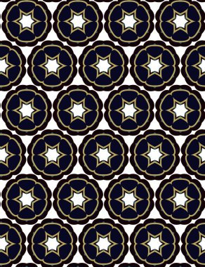 Süslü geometrik dikişsiz desen, vektör 