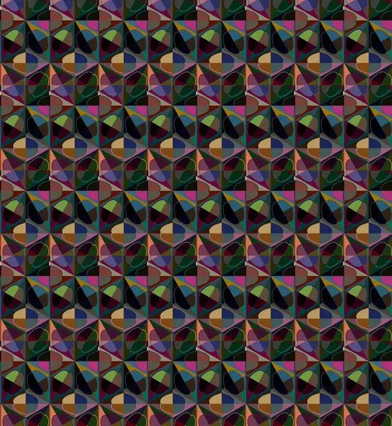 Fondo Abstracto Patrón Ornamental Geométrico Sin Costuras — Archivo Imágenes Vectoriales