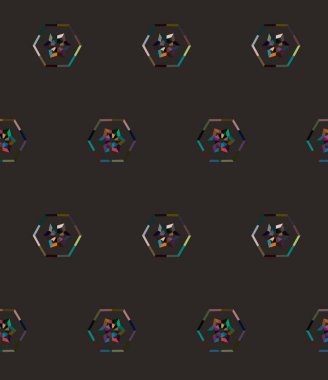 Vektör çizimi, geometrik dikişsiz arkaplan