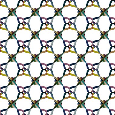 Vektör çizimi, geometrik dikişsiz arkaplan