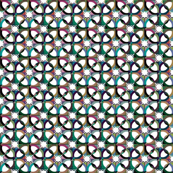 Patrón Ornamental Geométrico Abstracto Vector — Vector de stock