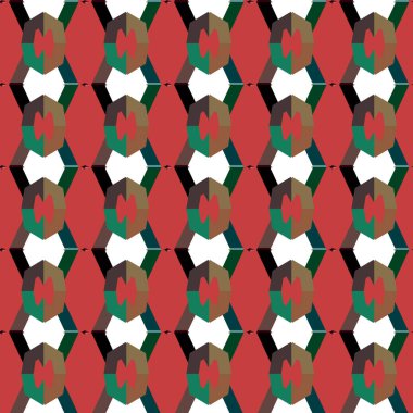 Vektör çizimi, geometrik dikişsiz arkaplan