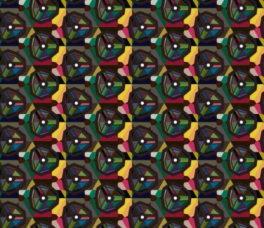  Soyut arkaplan. Kusursuz geometrik süslemeli desen.