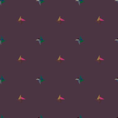 Süslü geometrik dikişsiz desen, vektör 