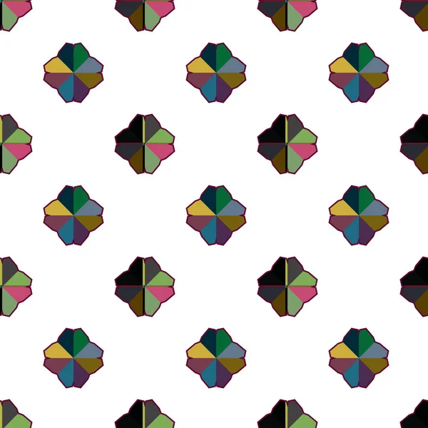 Fondo Abstracto Patrón Ornamental Geométrico Sin Costuras — Vector de stock