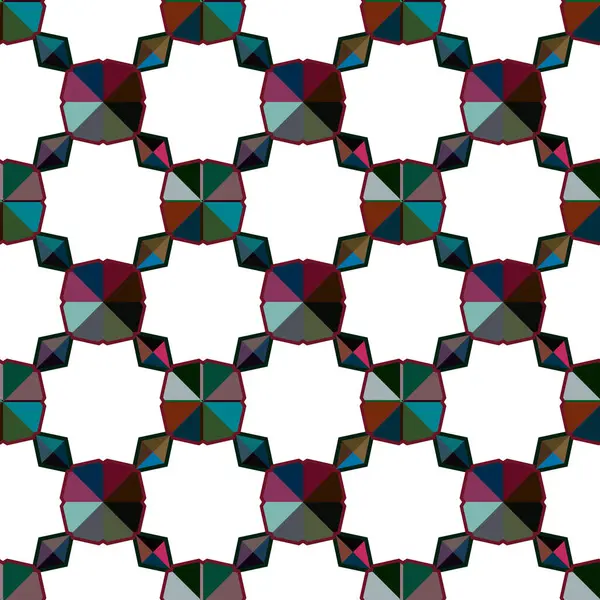 Fondo Abstracto Patrón Ornamental Geométrico Sin Costuras — Archivo Imágenes Vectoriales