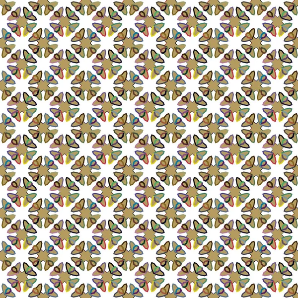 Fundo Abstrato Padrão Ornamental Geométrico Sem Costura —  Vetores de Stock