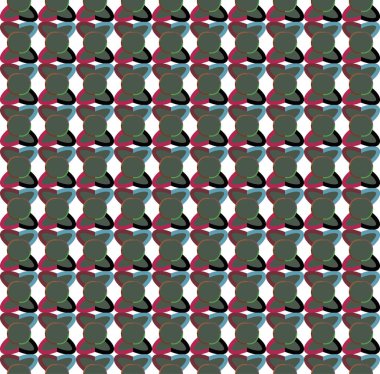 soyut kaleydoskop kumaş dikişsiz arkaplan, vektör illüstrasyonu