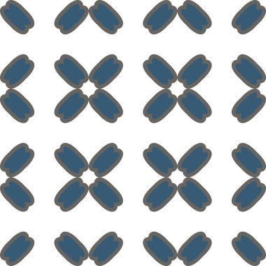 Süslü geometrik dikişsiz desen, vektör 