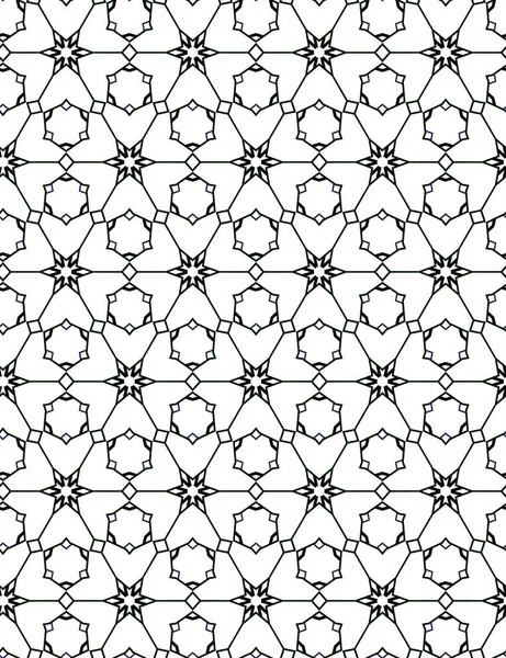 Fundo Abstrato Padrão Ornamental Geométrico Sem Costura — Vetor de Stock