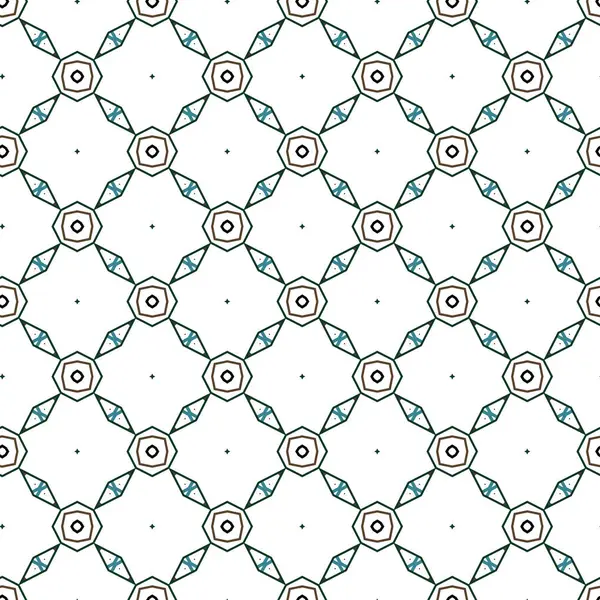 Fundo Abstrato Padrão Ornamental Geométrico Sem Costura — Vetor de Stock