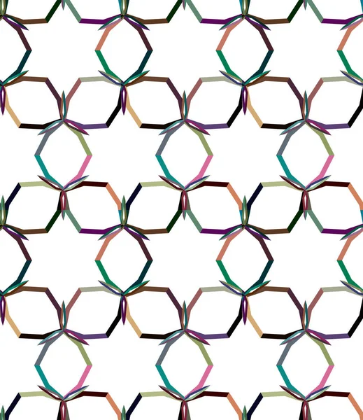 Abstrakter Hintergrund Nahtlose Geometrische Ziermuster — Stockvektor