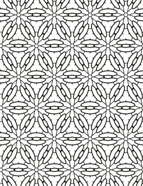Süslü soyut geometrik süslemeli desen, vektör 
