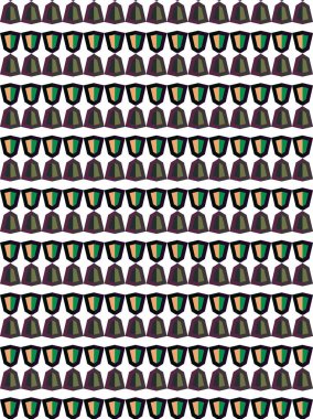 Süslü geometrik dikişsiz desen, vektör 